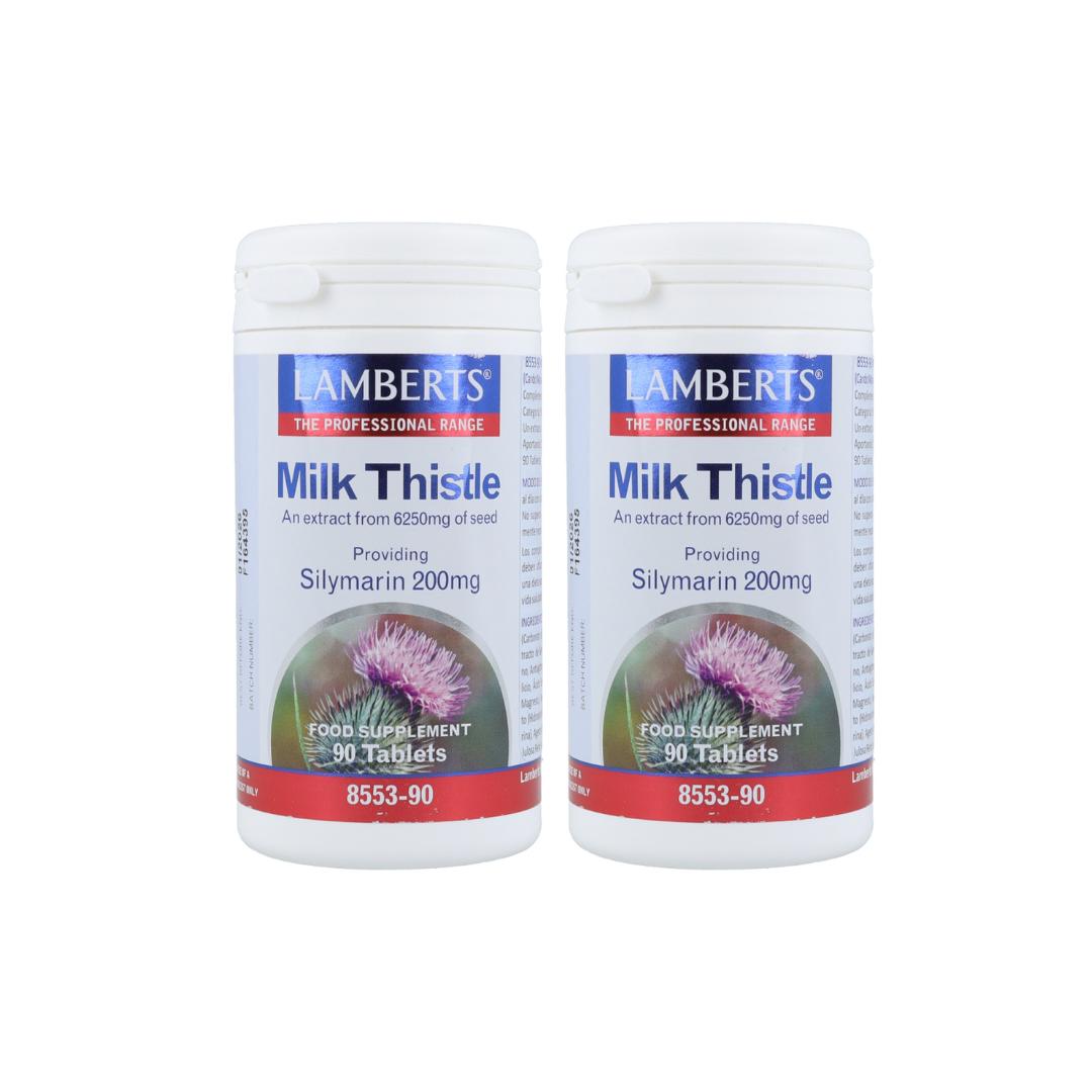 Pack 2x Cardo Mariano 6250 mg Lamberts, 90 tabletas