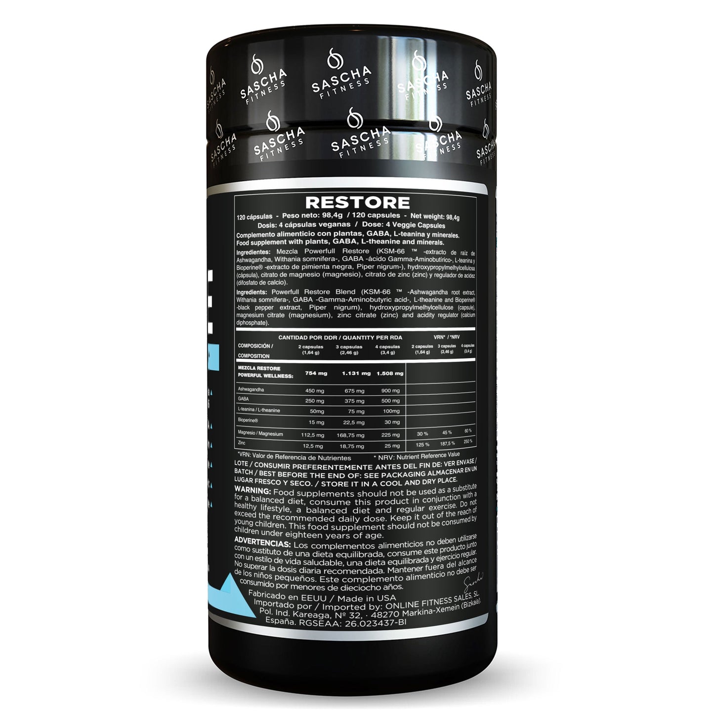 Restore - Sascha Fitness España