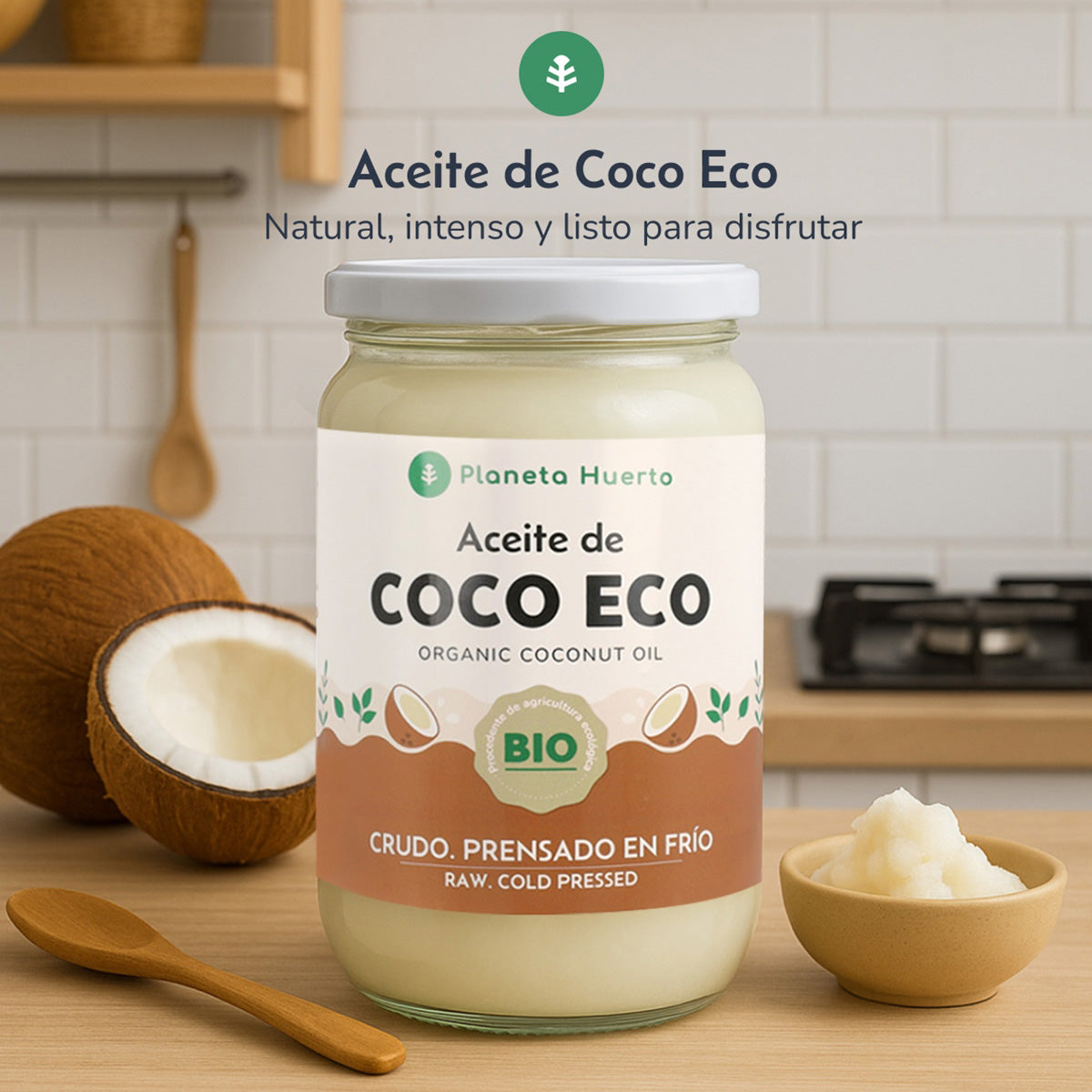 Pack 2x Aceite de coco ECO Planeta Huerto 860 ml