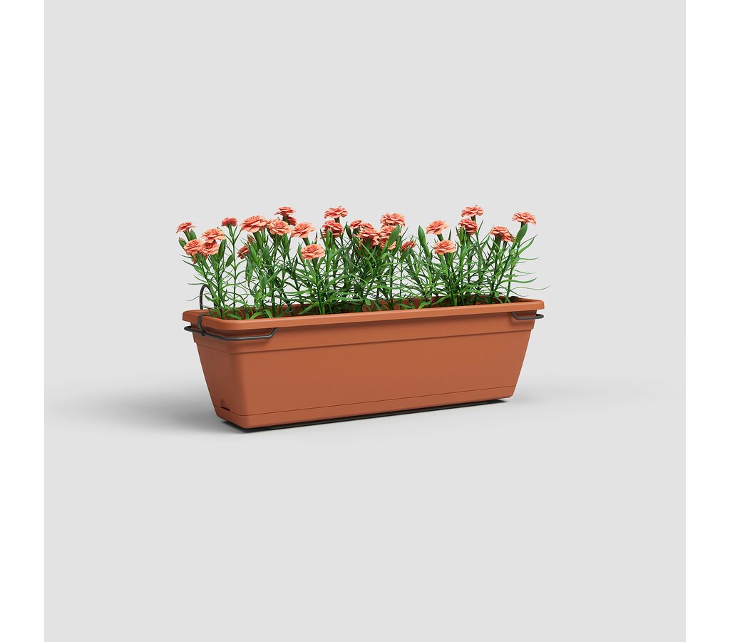Artevasi Kit Venezia Para Balcon Jardinera Terracota 50cm