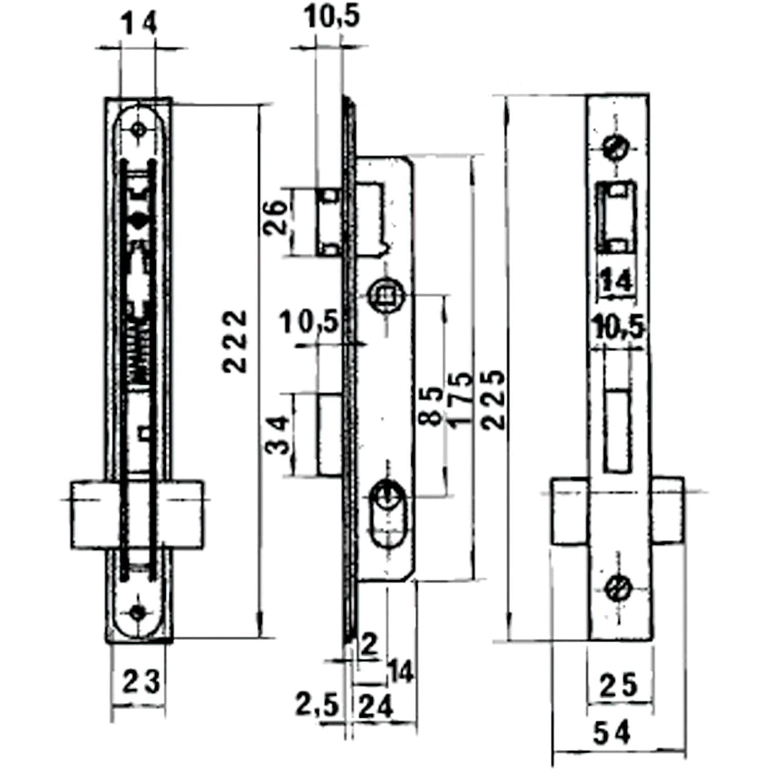 Cerradura 5550-14 Embutir