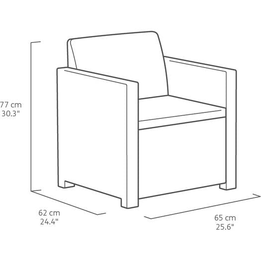 Set de muebles Victoria Lounge Grafito