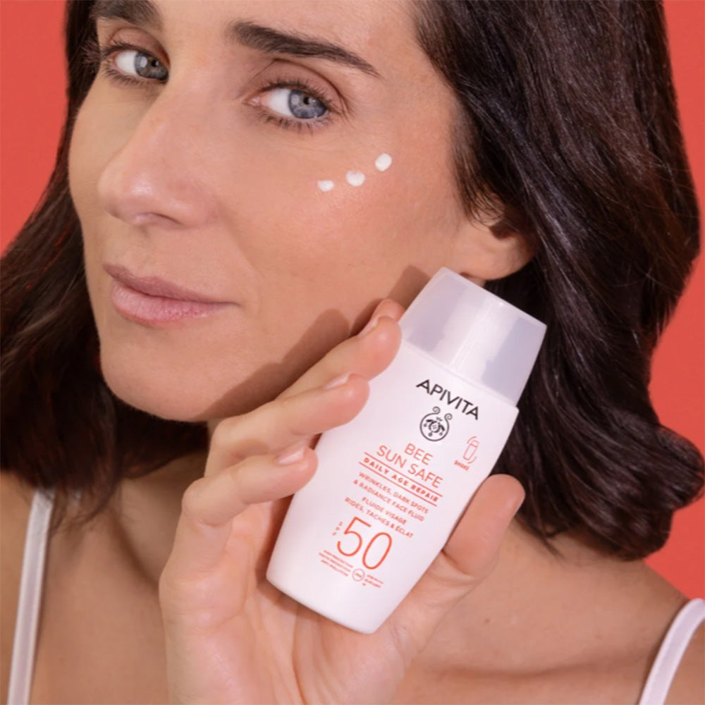 Reparación Antiedad Diaria SPF50 Apivita Fluido Facial 50ml