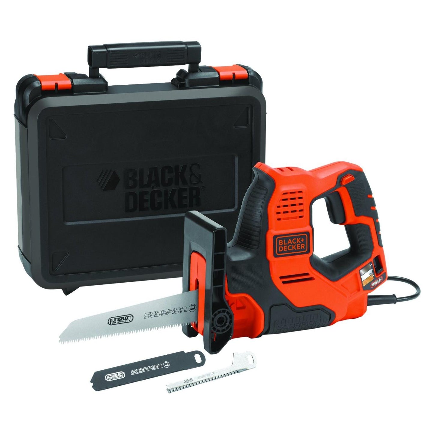 Sierra Scorpion 500W AutoSelect + 3 hojas y maletín Black+Decker RS890K-QS