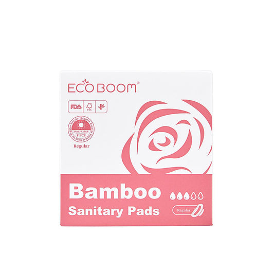 Compresa fibra de bambú biodegradable Regular Ecoboom 8 uds
