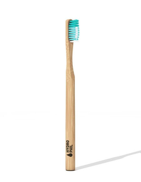 Cepillo dientes bambú profesional suave, color natural/ mar Caribe