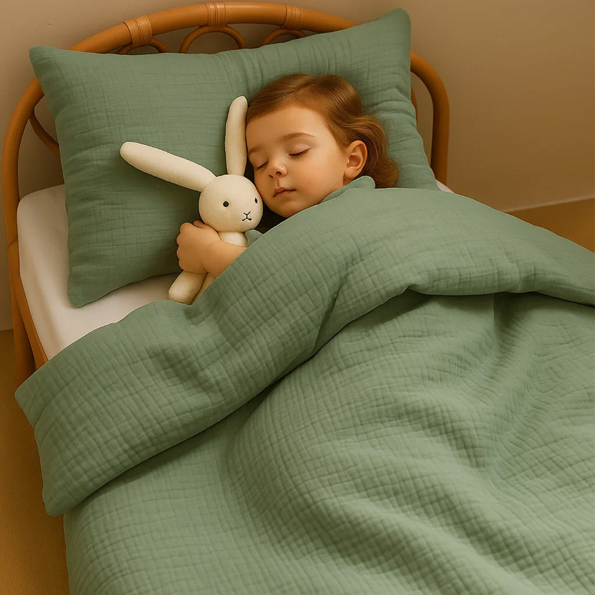 Funda Nórdica De Algodón Bio Verde