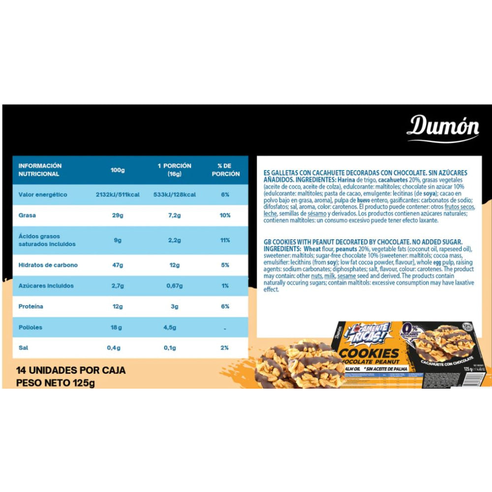 Locamente Ricas 125 Gr Cookies - Chocolate Blanco- Crema De Cacahuete_1