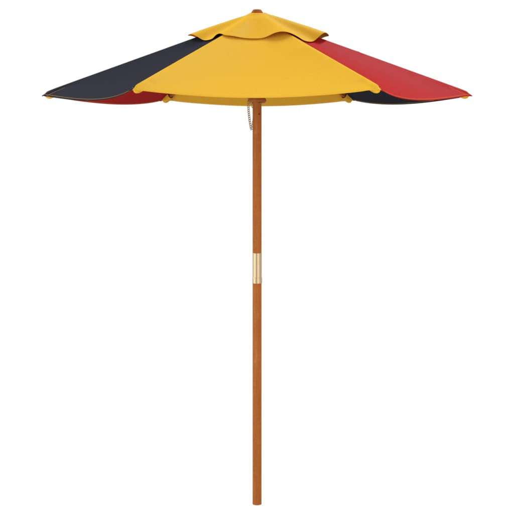 Vidaxl Sombrilla De Jardín Para Niños Con Poste De Madera Ø120x140 Cm_4