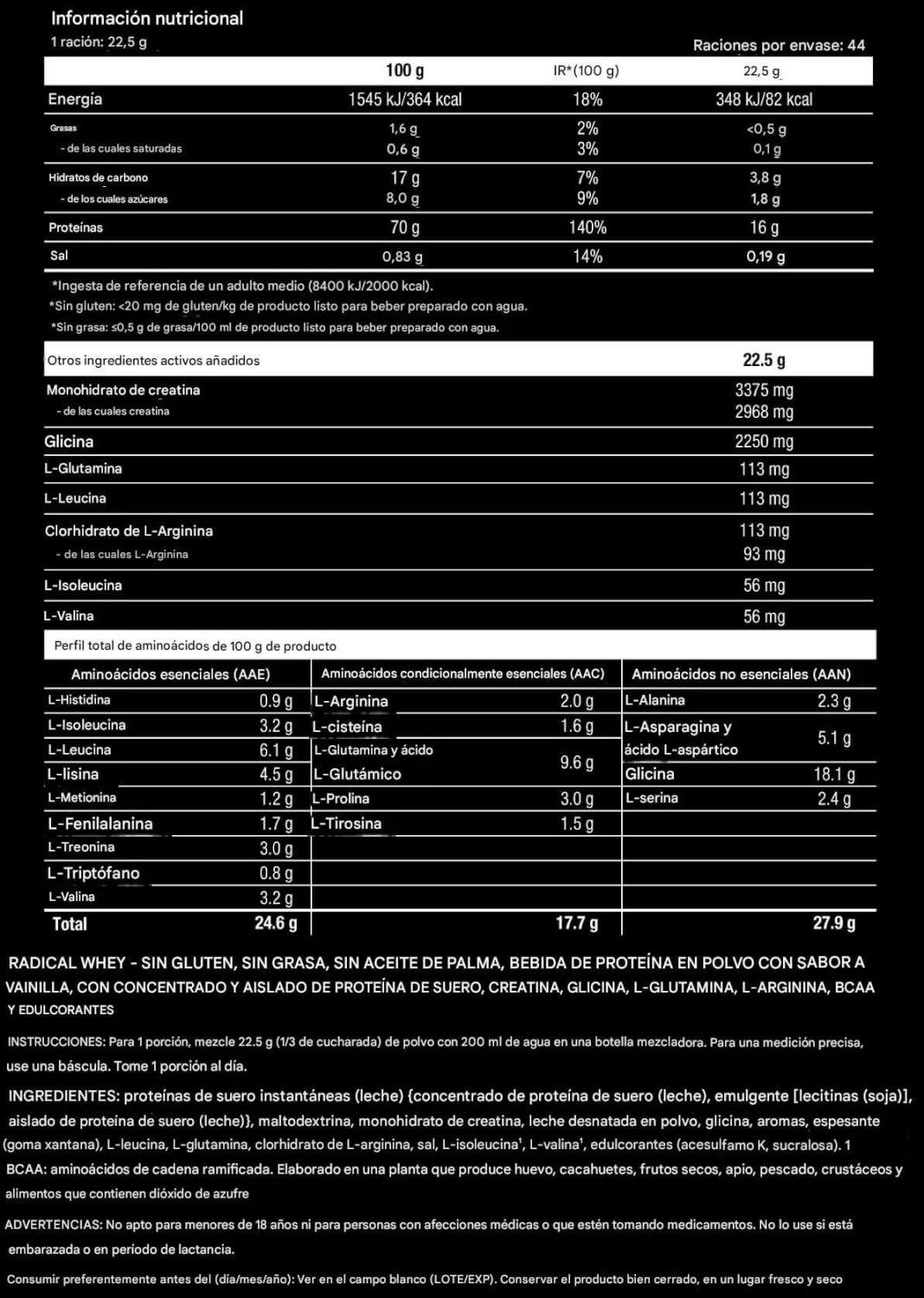 Radical Whey 1 Kg Vainilla_5