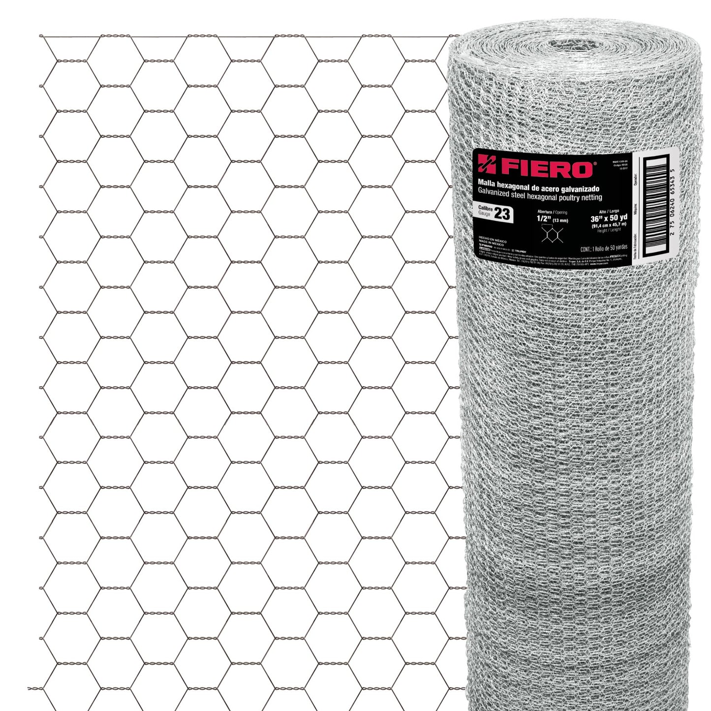 Malla Hexagonal Acero Galvanizado - 0,9 M - 13x13 Mm - 45 M_0