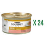 Pack 24 x GOURMET GOLD Tarrina Comp Salmon Comida húmeda 85 g