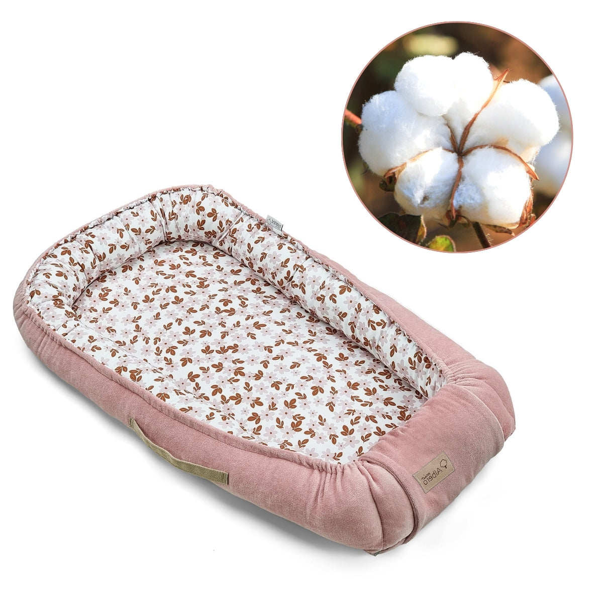 Cuna Nido Colecho Bebé Retro Flower