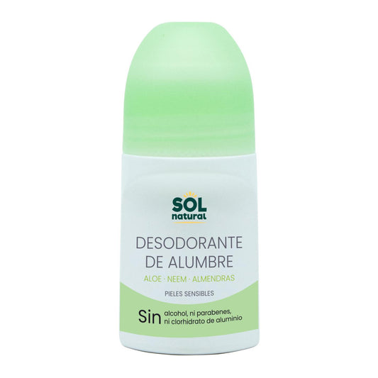 Desodorante Líquido de Alumbre, Aloe Vera y Neem Sol Natural 75 ml
