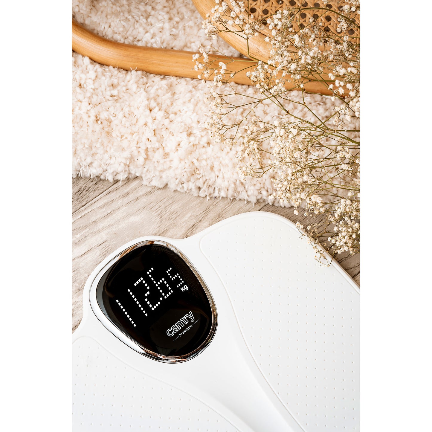 Báscula De Baño Digital, Alta Precisión 180kg, Pantalla Lcd Apagado Automático, Antideslizante, Briebe, Sc1125w, Blanco