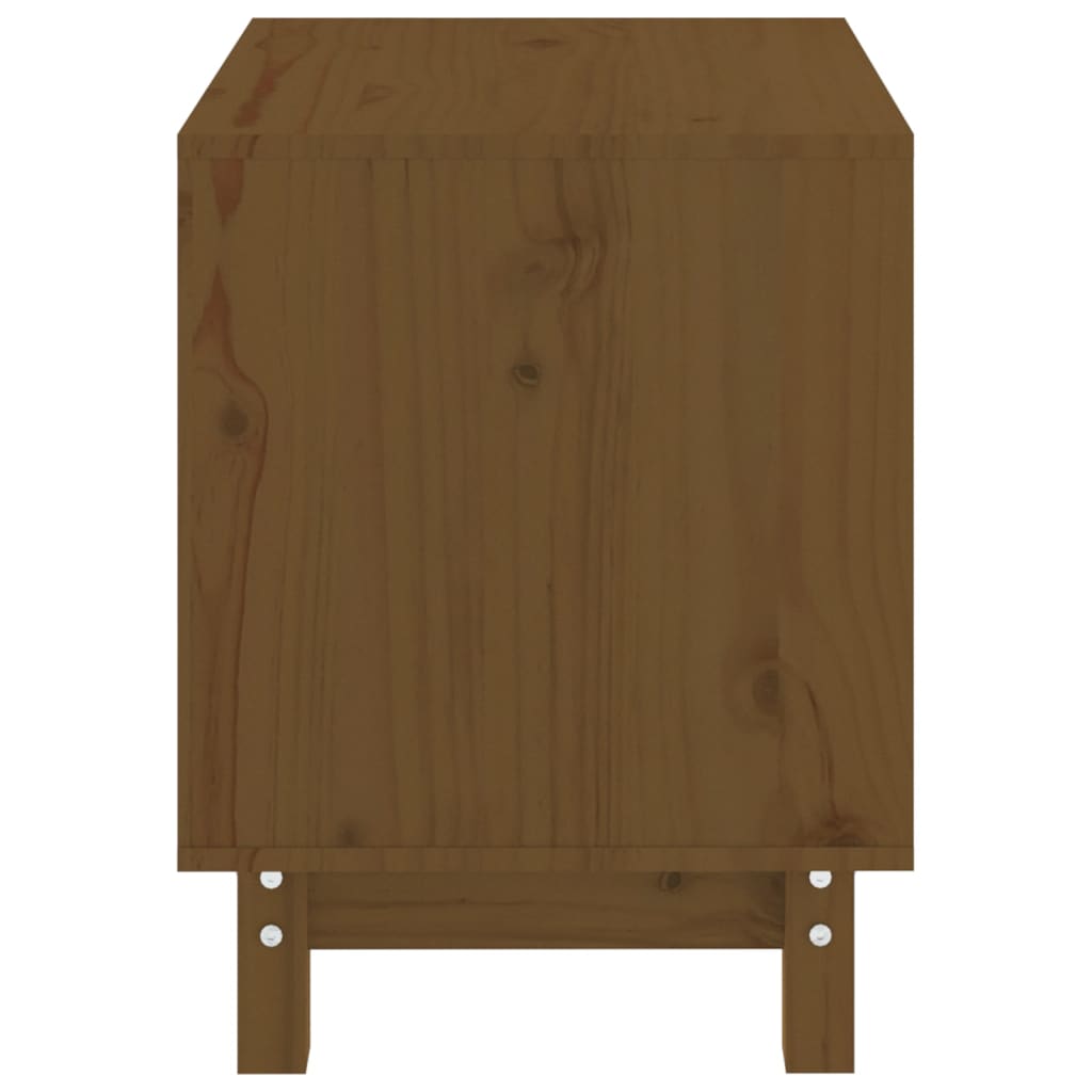 Cama Para Perros Madera Maciza Pino Marrón Miel 50x40x52 Cm / Vetonek_5
