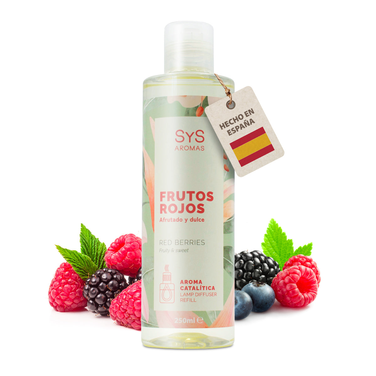 Aroma para Lámpara Catalítica Frutos Rojos SYS Aromas 250 ml | Fragancia Afrutada y Dulce_1