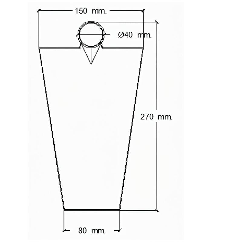 Azada Forjada Sin Mango    64/  910 Gramos