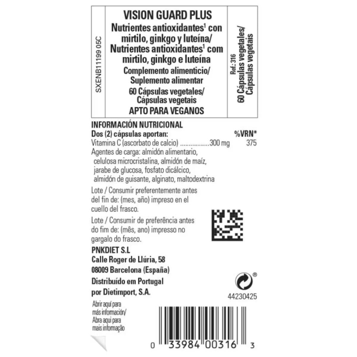 Pack 2x Vision Guard Plus Solgar, 60 cápsulas vegetales