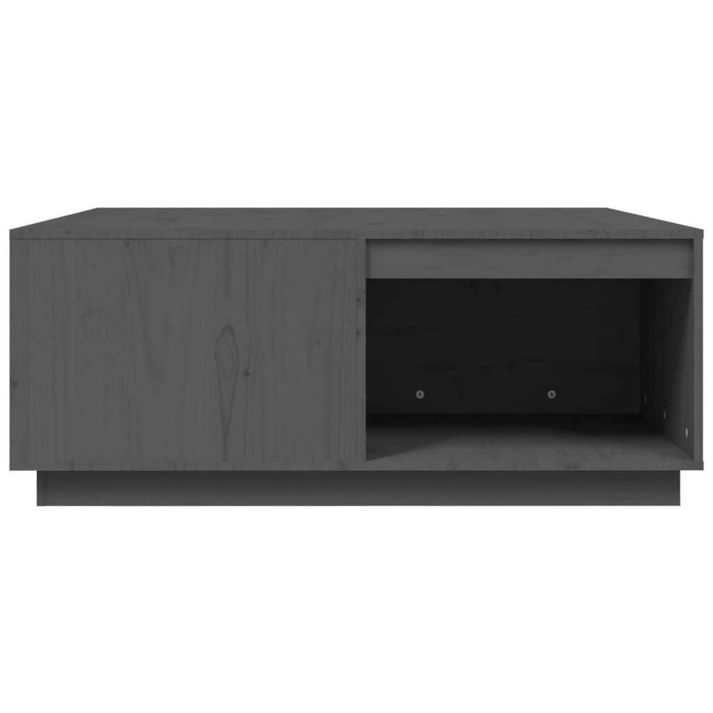 Mesa De Centro Madera Maciza De Pino Gris 100x101x40,5 Cm_4