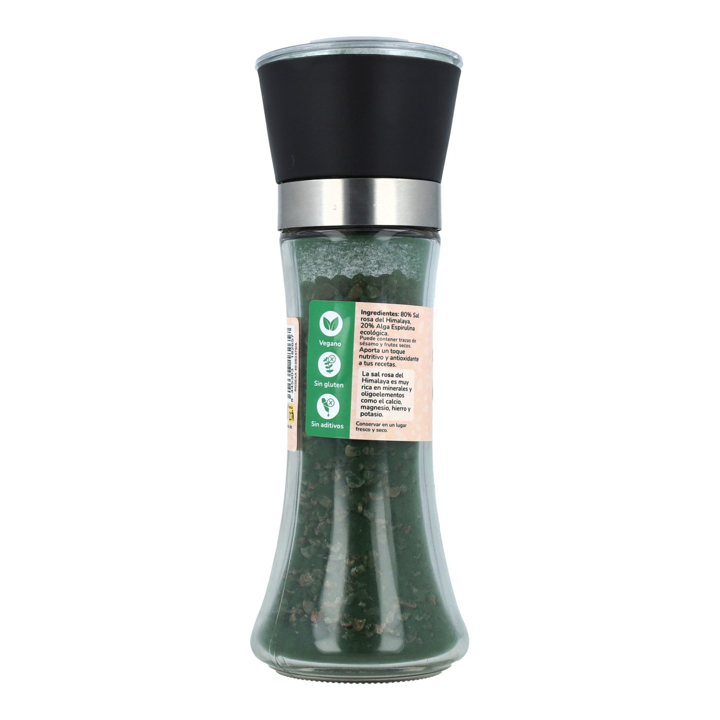 Molinillo sal rosa con alga Espirulina ECO Planeta Huerto 200g