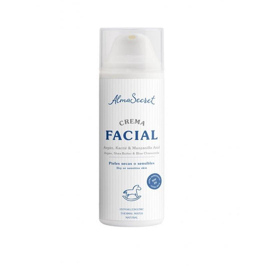 Crema Facial con Argán, Karité y Manzanilla Azul  SPF 20 Alma Secret 50 ml
