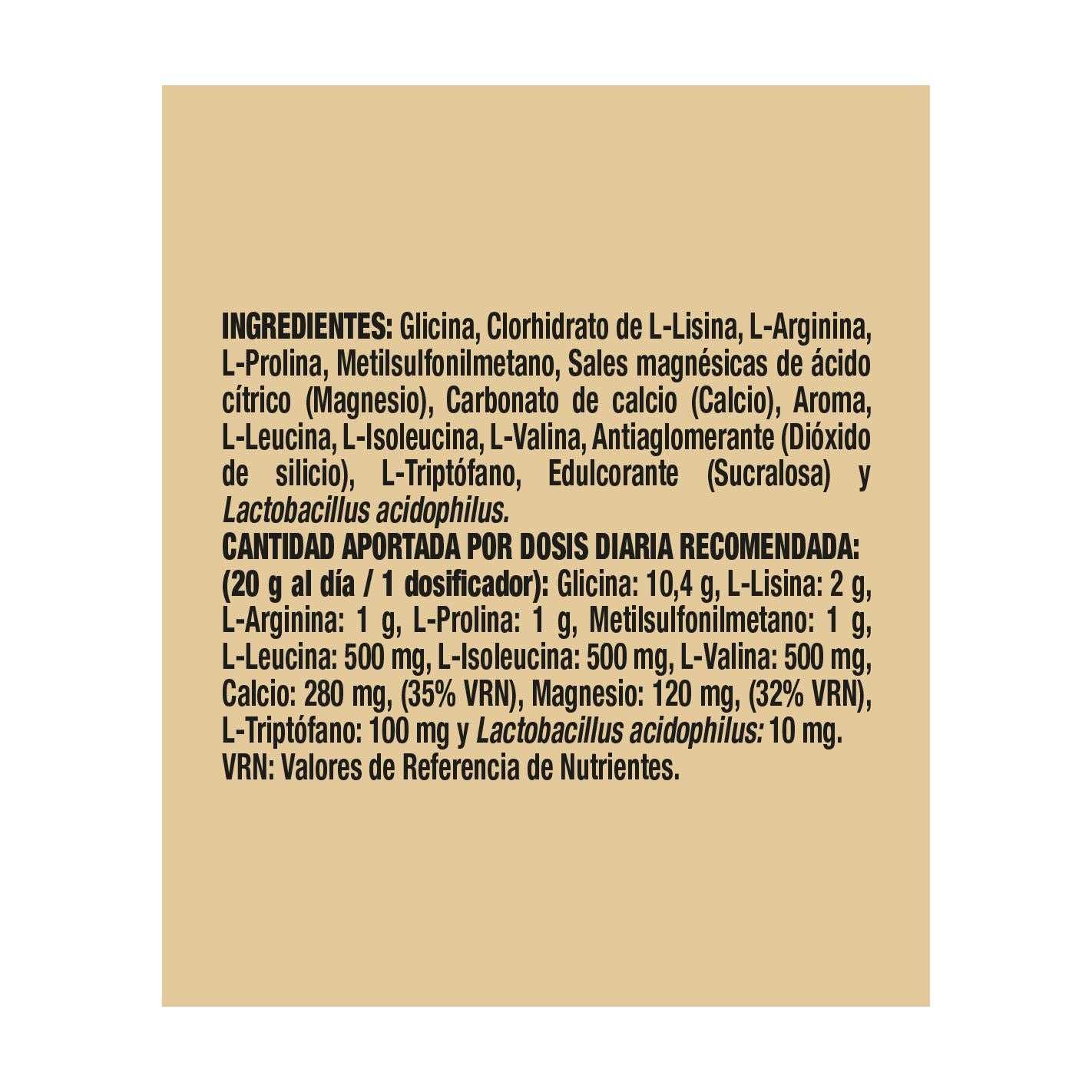 Colágeno vegano para deportistas Powergym 400 g