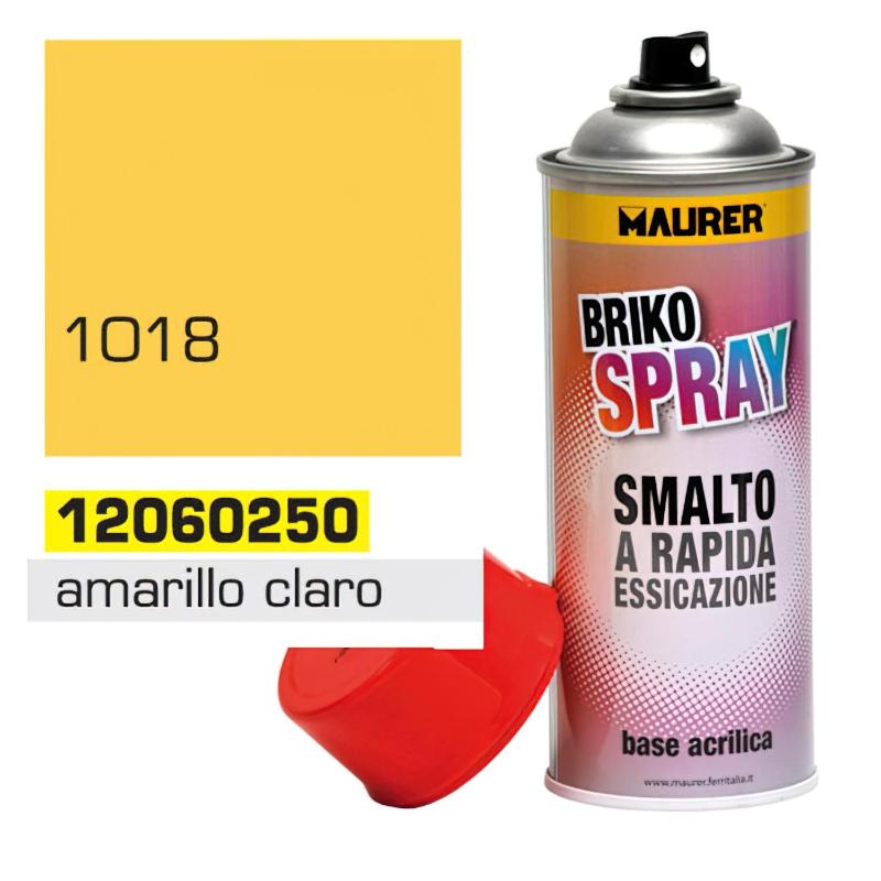 Spray Pintura Amarillo Claro Zinc 400 Ml.