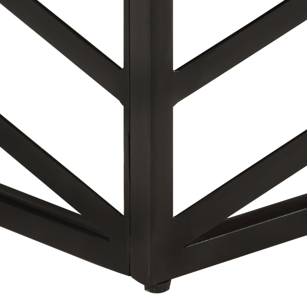 Mesa De Centro De Madera Maciza De Acacia 68x68x35 Cm_4