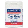 Zinc 15 mg Lamberts 90 tabletas