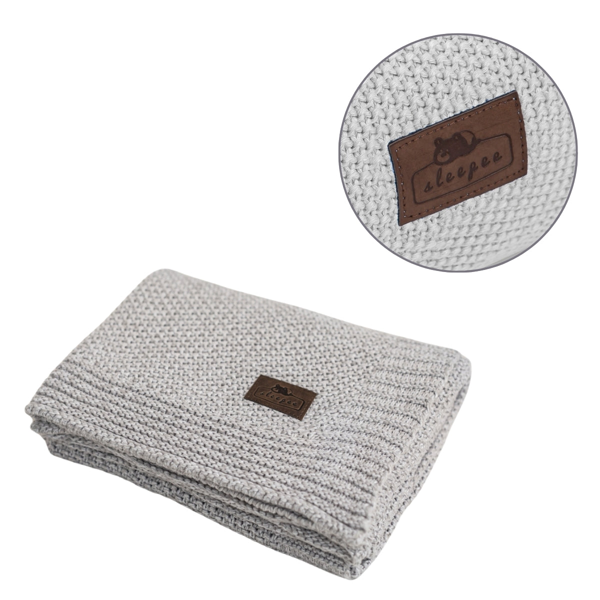 Manta De Bebe Natual Bambú Grey