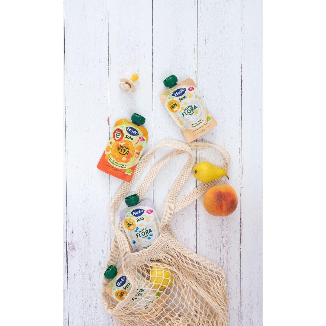 Bolsita Nutri Flora de mango, yogur, avena y plátano 100 g-Hero Solo