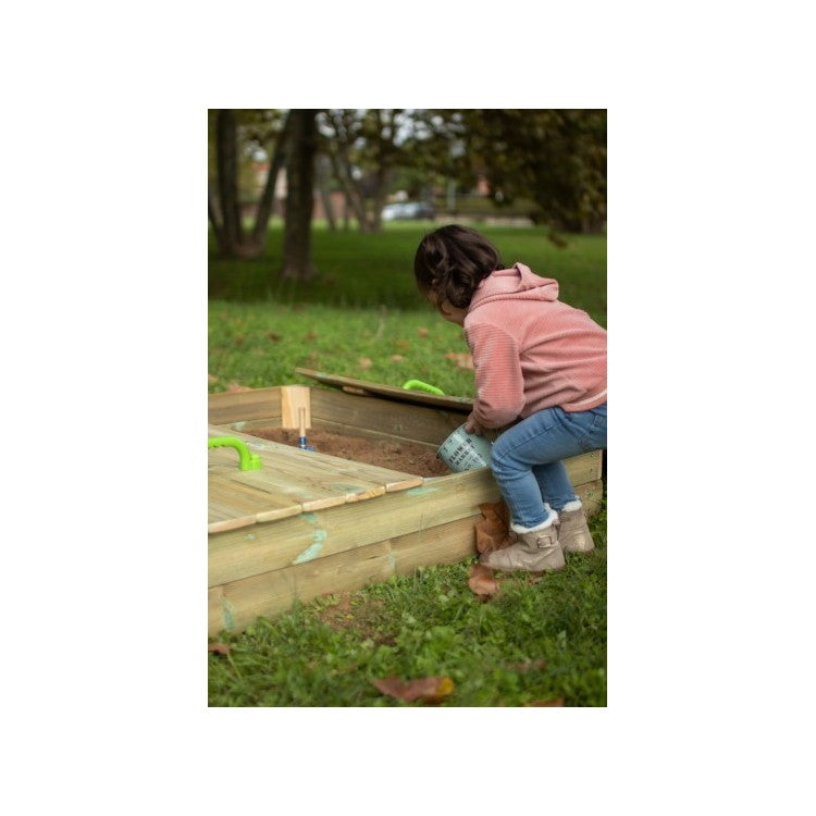 Arenero De Madera Masgames Oben Con Cubierta De Madera L.