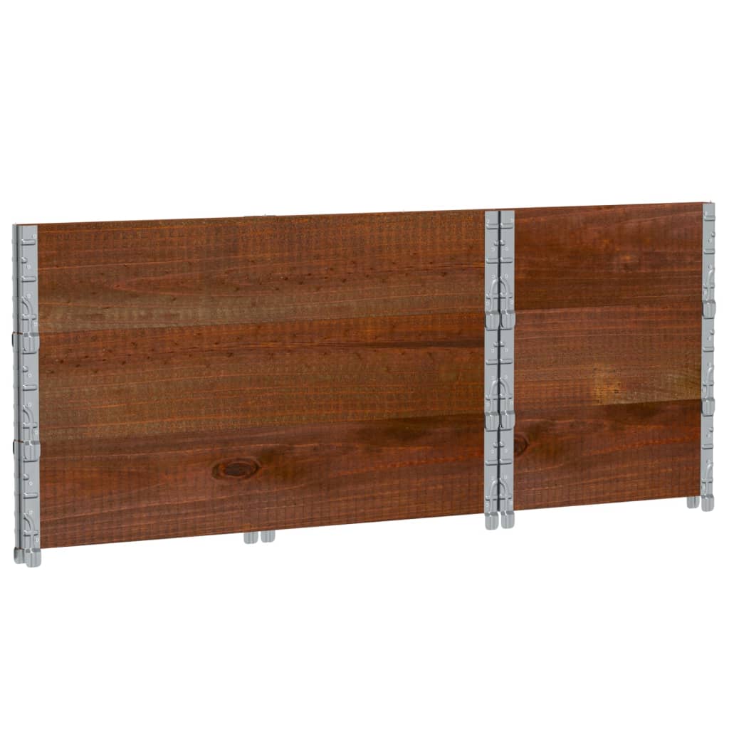 Jardinera De Madera Maciza De Pino Marrón 100x50 Cm_5