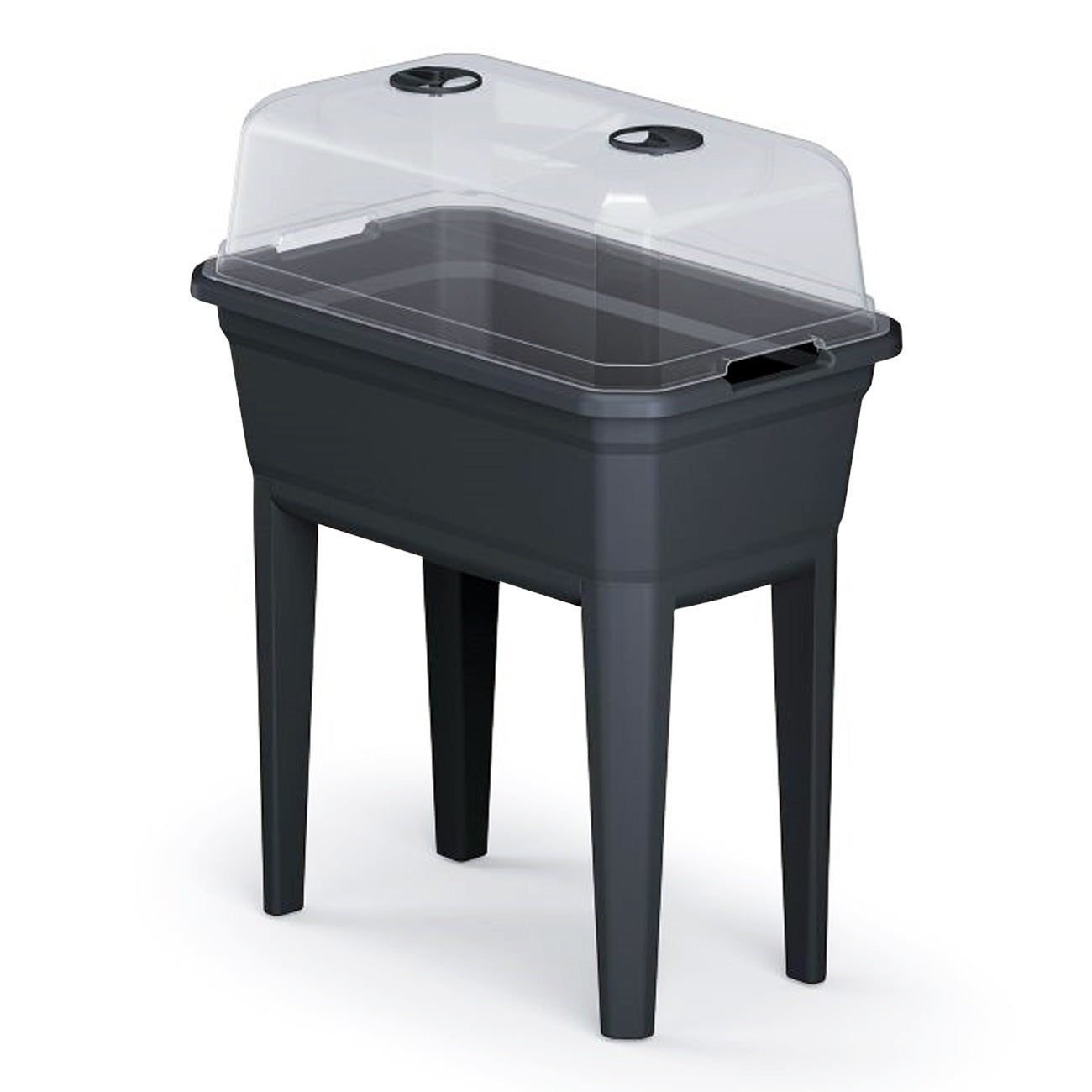 Jardinera Alta Con Cubierta Prosperplast Respana Planter Ecoline De Plastico En Color Antracita 59,6 (largo) X 36,8 (ancho) X 75,3 (alto) Cm_4