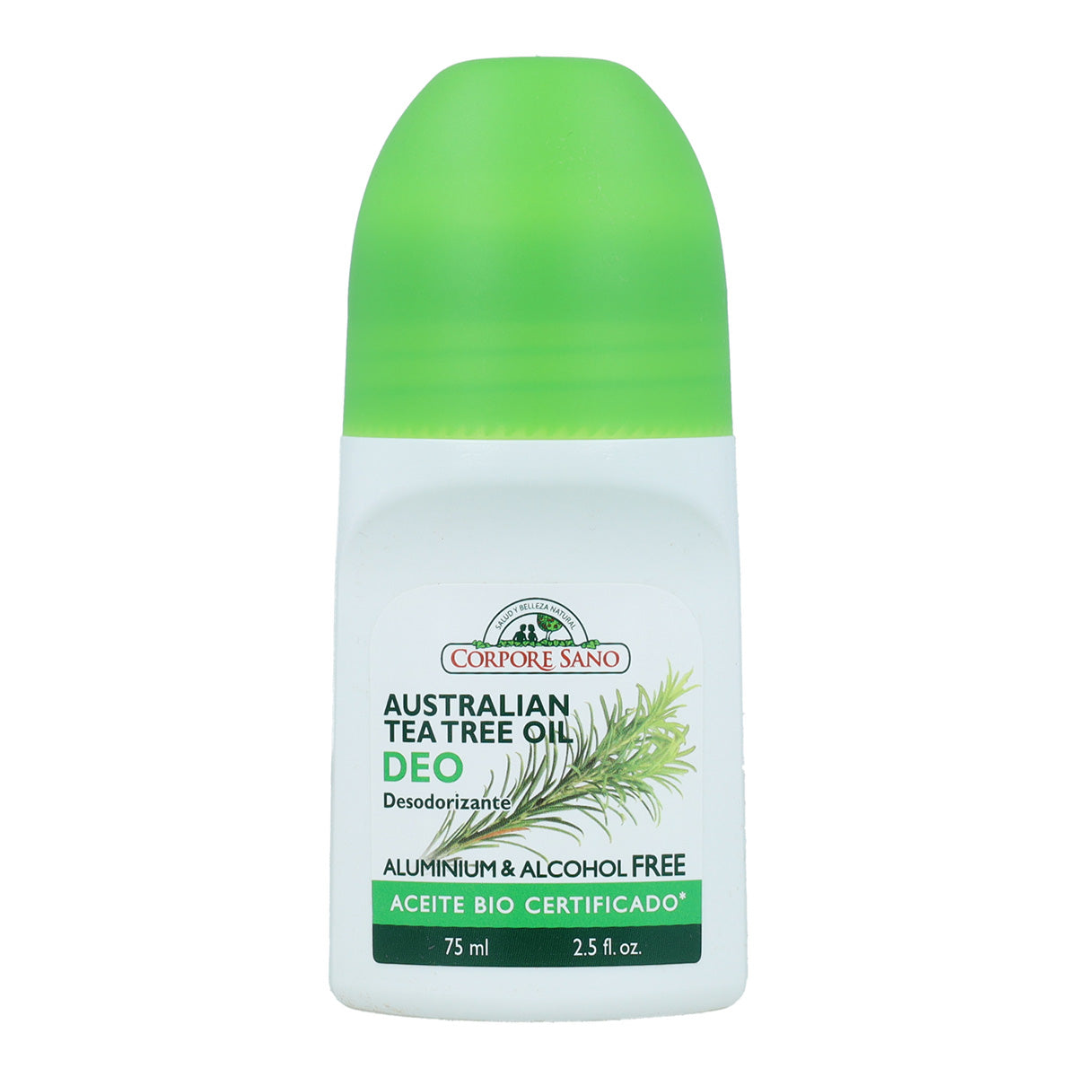 Desodorante roll-on árbol de té Corpore Sano 75 ml