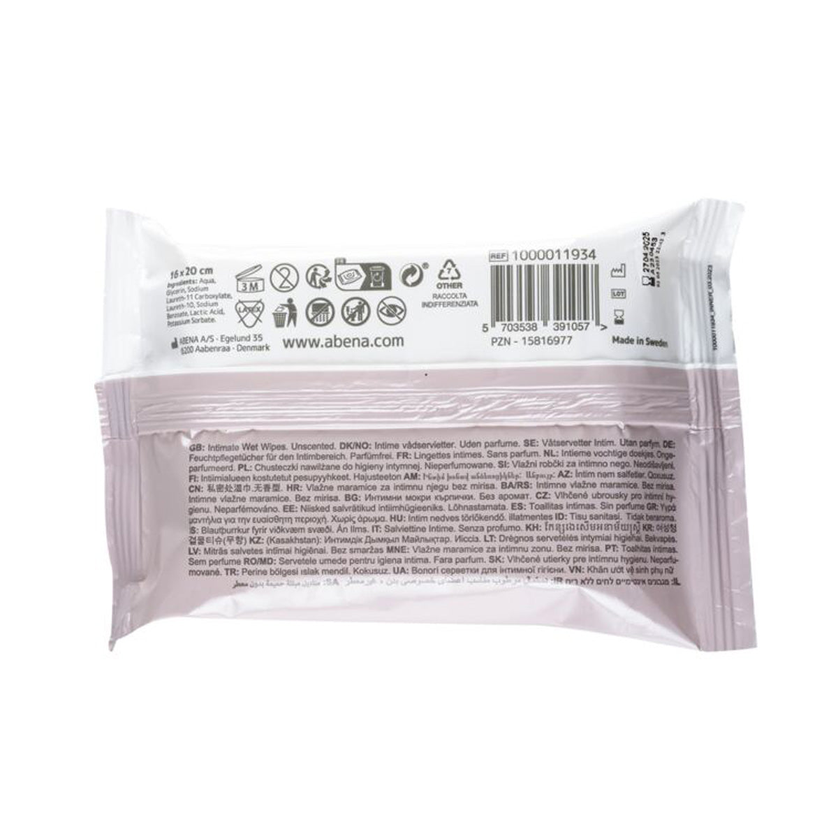 Toallitas Húmedas Íntimas 20 uds ABENA