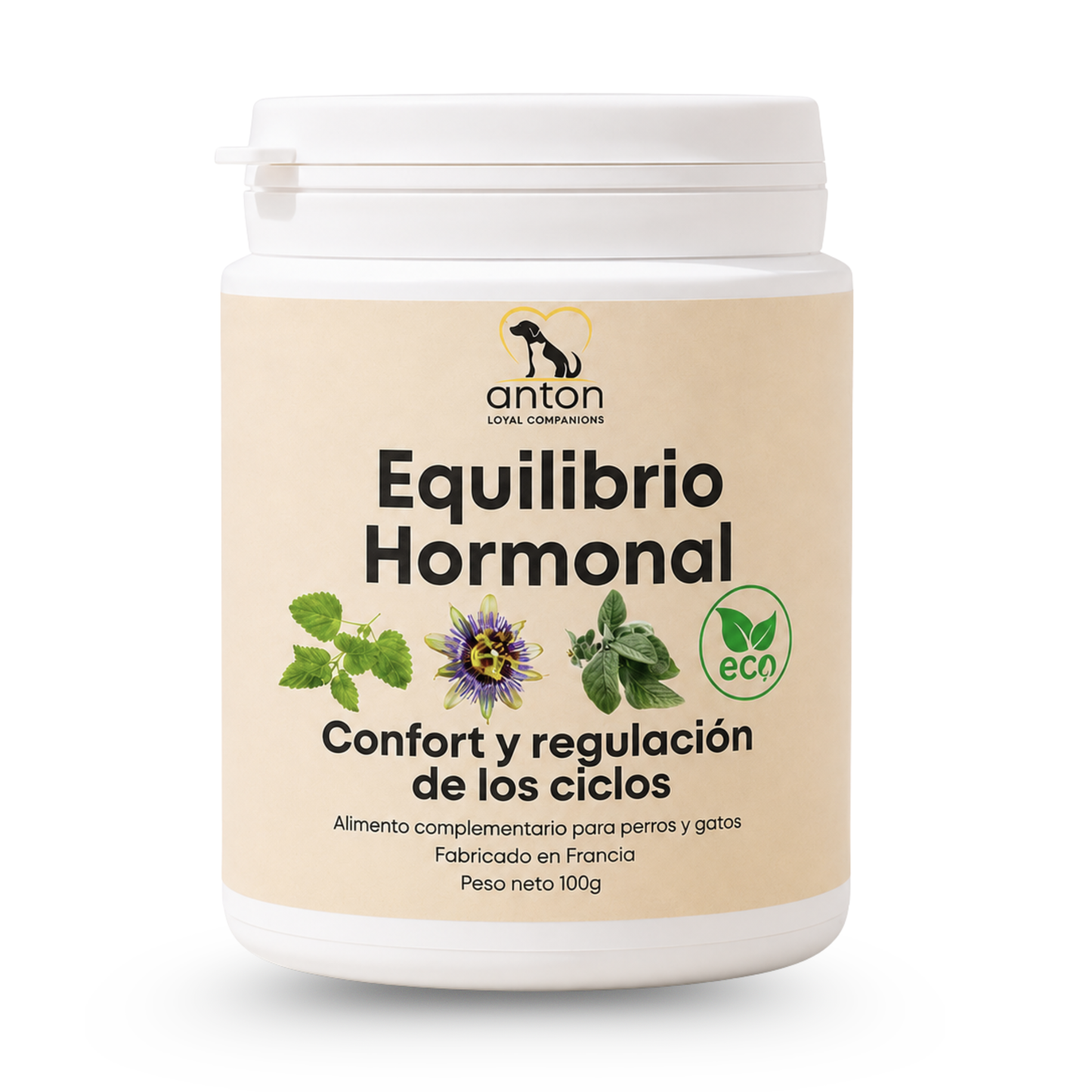 Equilibrio hormonal ECO para perras y gatas – Calma durante el celo – 100 g_5