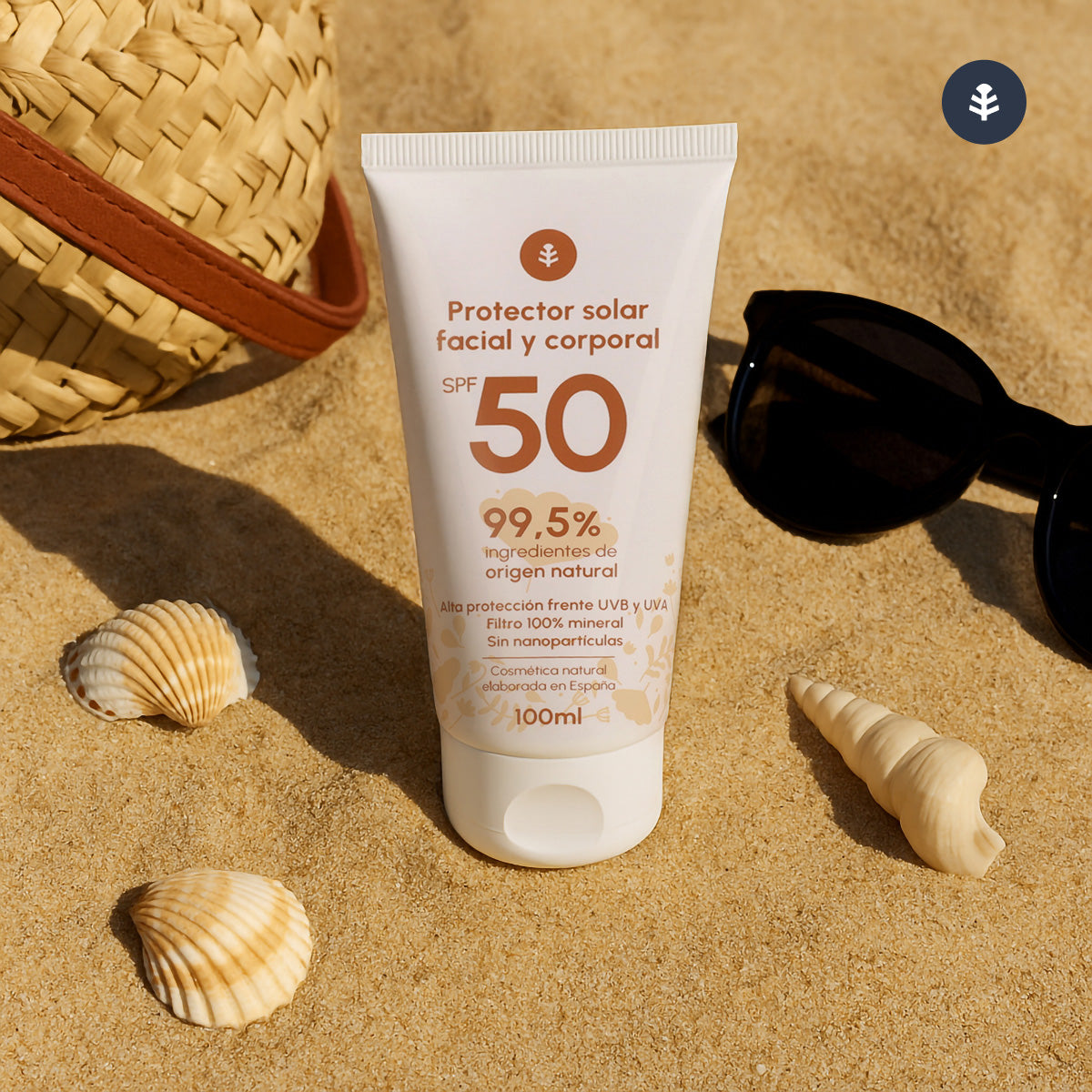 Crema de protección solar 100% mineral SPF50 Planeta Huerto 100 ml