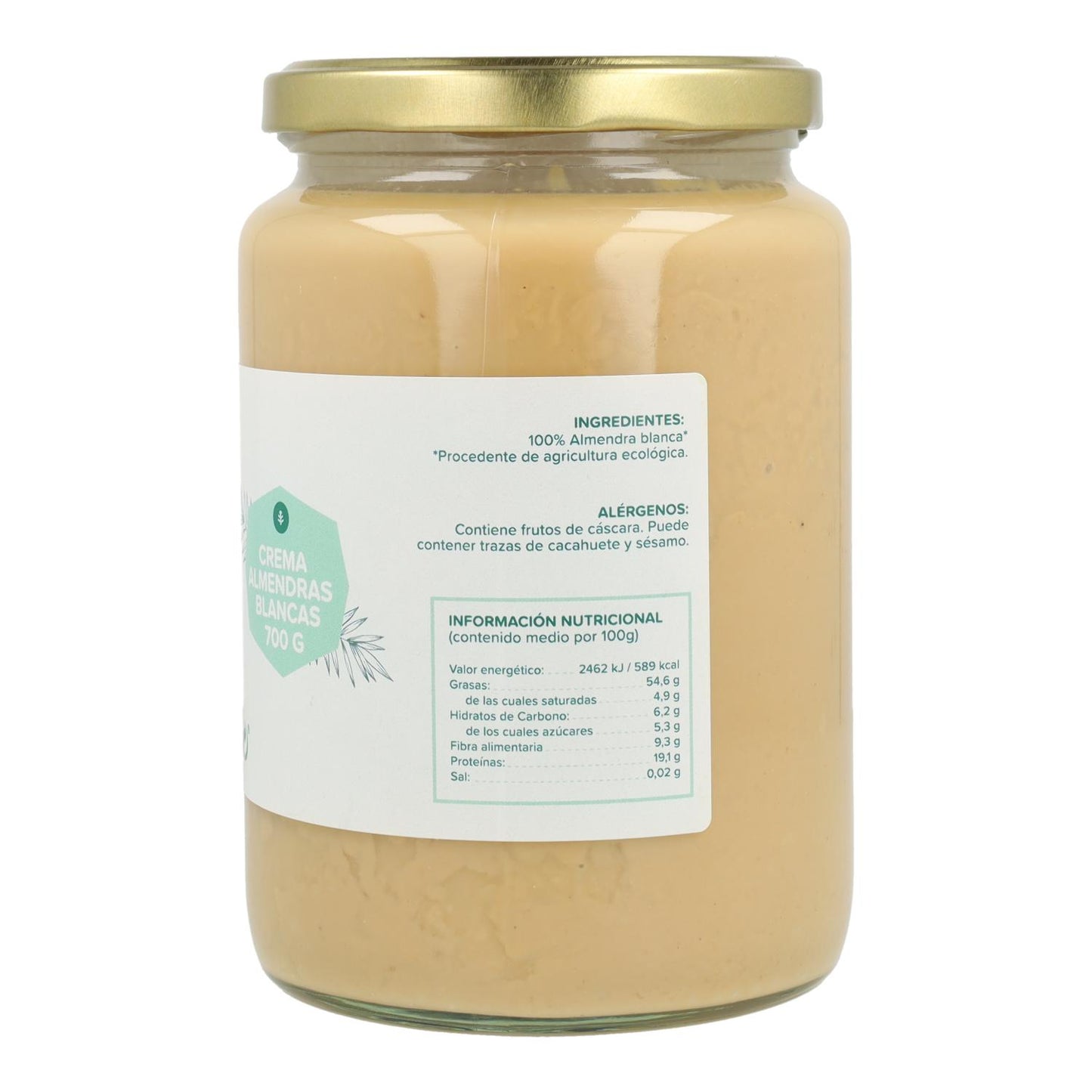 Crema de Almendras Blancas ECO Planeta Huerto 350g