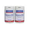 Pack 2 x Betaína HCl 324mg/Pepsina 5mg Lamberts, 180 tabletas