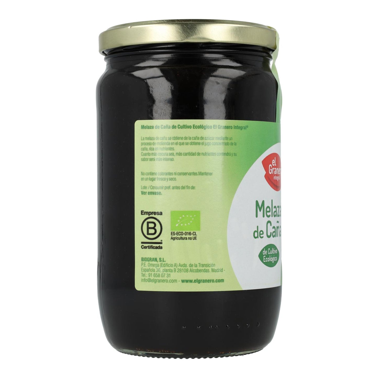 Melaza de Caña Bio El Granero, 900 g
