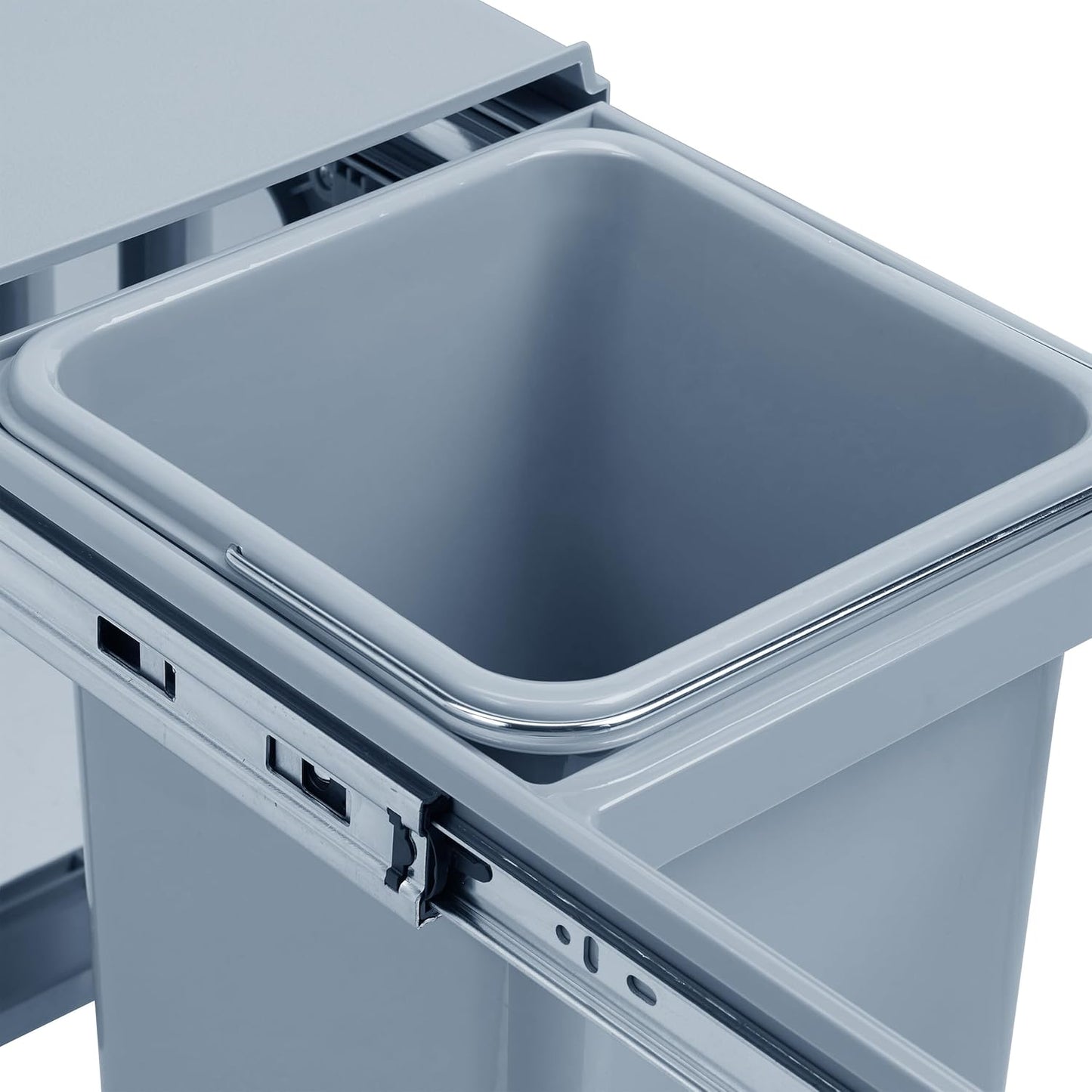 Cubo De Reciclaje 2x8l Bajo Fregadero, Extracción Manual Y Tapa