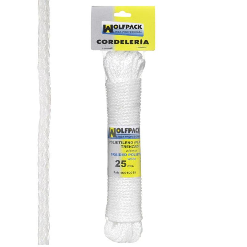 Cuerda Trenzada Plástico Blanca (madeja 25 M.)_0