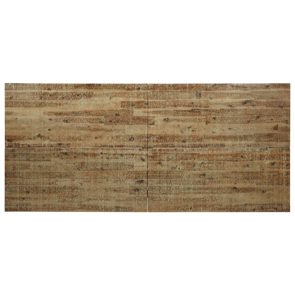 Mesa De Comedor Madera Maciza De Acacia 200x90x75 Cm_4