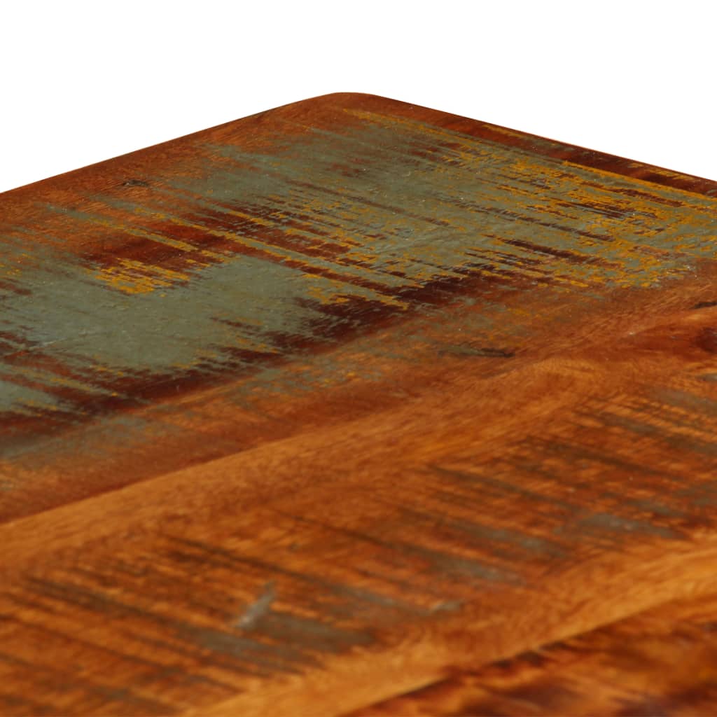 Mesa De Centro Con Estante Madera Maciza Reciclada 100x60x35 Cm_4