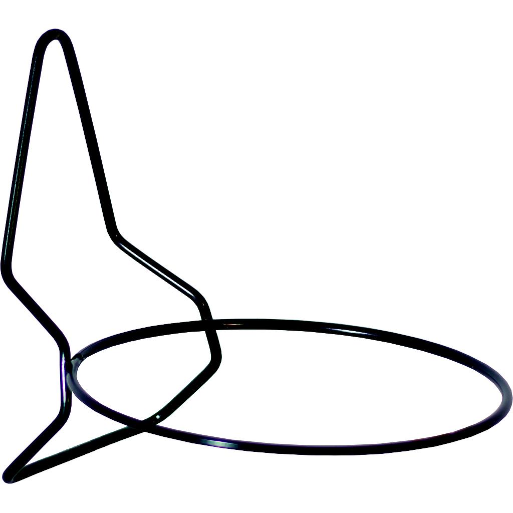 Hierro Simple De Pared Antracita 15cm