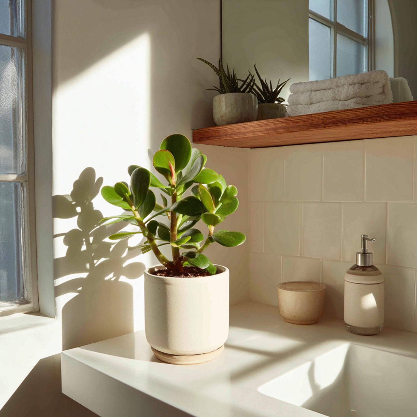 Árbol De La Suerte - Set 2 - Crassula Ovata - Altura 15-25cm - Ø12cm_4