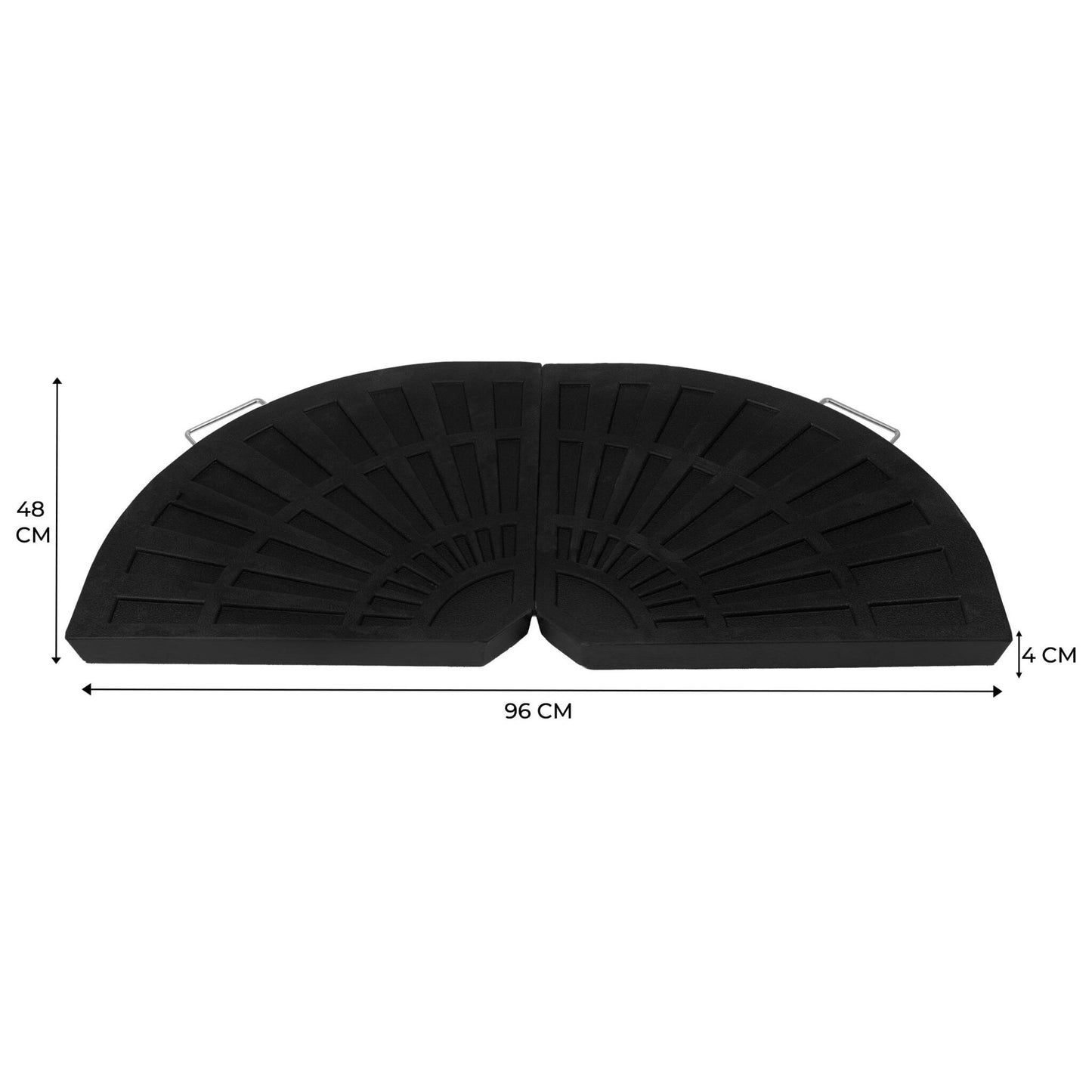 Base Para Parasol Excéntrico De 2 Piezas – Forma Abanico_4