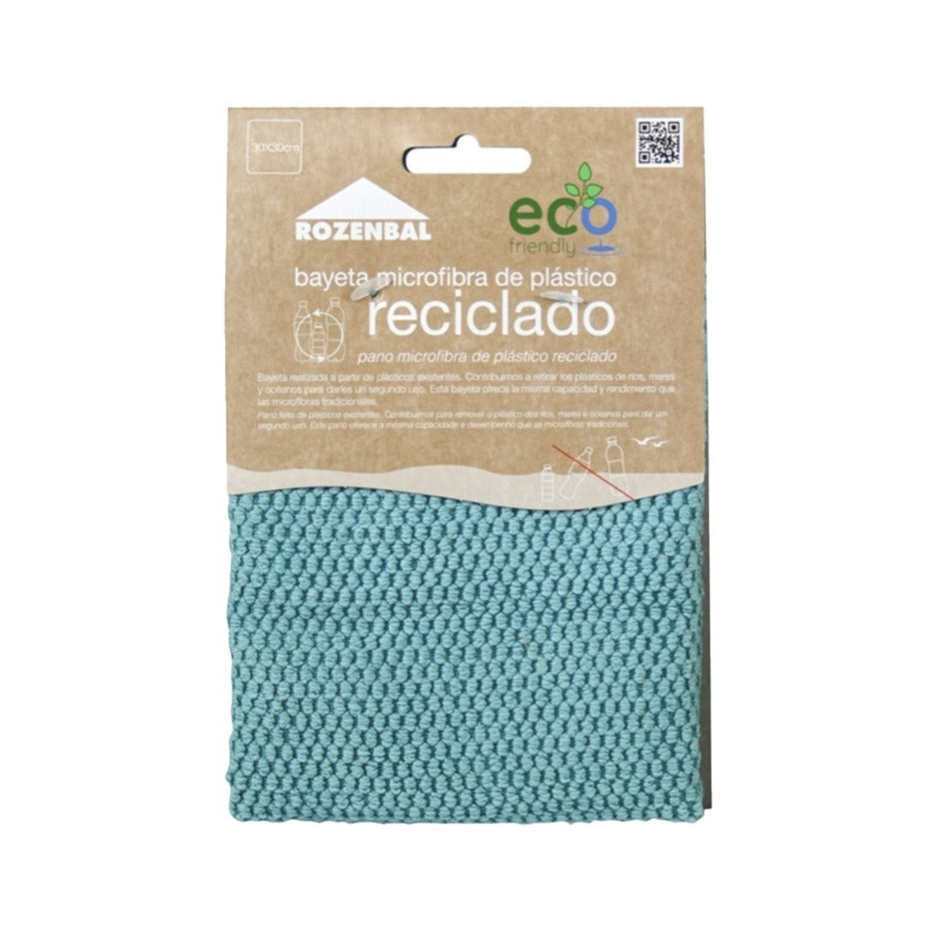Bayeta PET reciclado microfibra 30 x 30 cm Eco Friendly ROZENBAL